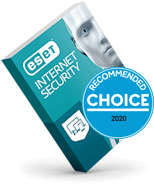 ESET Internet Security Choice award 2020 box