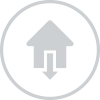 Az otthoni felhasználók számára biztosított ESET szoftver letöltését jelölő ikon, amin egy ház és egy lefelé mutató nyíl látható
