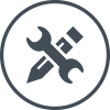 Implementation services grey icon