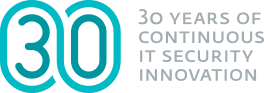 30 years of Continuous IT Security Innovation logo