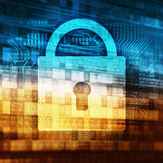 Image of computer graphic with padlock