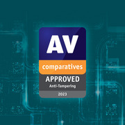 AV Comparatives Approved badge for Anti-Tampering
